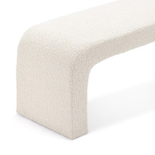 Cream Harper 160cm Boucle Bench